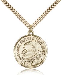 Gold Filled St. Pope John Paul II Medal Pendant" itemprop="image