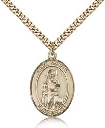 Gold Filled St. Rachel Patron Saint Medal Pendant - Large" itemprop="image