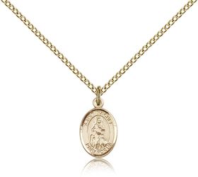 Gold Filled St. Rachel Patron Saint Medal Pendant - Small" itemprop="image