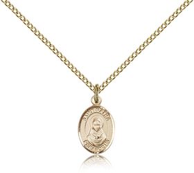 Gold Filled St. Rafta Patron Saint Medal Pendant - Small" itemprop="image