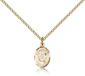 Gold Filled St. Raymond Nonnatus Patron Saint Medal Pendant - Small" itemprop="image