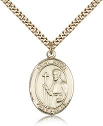 Gold Filled St. Regis Patron Saint Medal Pendant - Large" itemprop="image