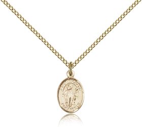 Gold Filled St. Richard Patron Saint Medal Pendant - Small" itemprop="image