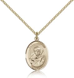 Gold Filled St. Robert Bellarmine Patron Saint Medal Pendant - Medium" itemprop="image