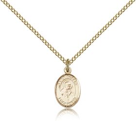 Gold Filled St. Robert Bellarmine Patron Saint Medal Pendant - Small" itemprop="image