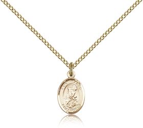 Gold Filled St. Sarah Patron Saint Medal Pendant - Small" itemprop="image