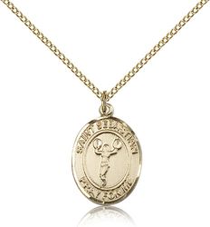 Gold Filled St. Sebastian/Cheerleading Patron Saint Medal Pendant - Medium" itemprop="image