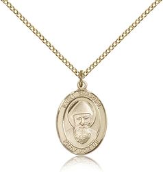 Gold Filled St. Sharbel Patron Saint Medal Pendant - Medium" itemprop="image