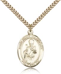Gold Filled St. Simon Patron Saint Medal Pendant - Large" itemprop="image