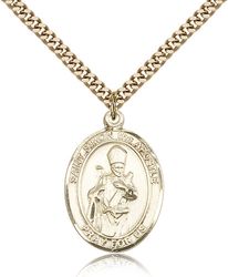 Gold Filled St. Simon Patron Saint Medal Pendant - Large" itemprop="image