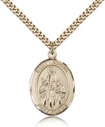 Gold Filled St. Sophia Patron Saint Medal Pendant - Large" itemprop="image