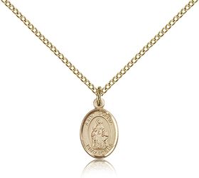 Gold Filled St. Sophia Patron Saint Medal Pendant - Small" itemprop="image