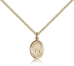 Gold Filled St. Susanna Patron Saint Medal Pendant - Small" itemprop="image