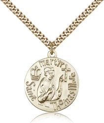 Gold Filled St. Thomas More Medal Pendant" itemprop="image