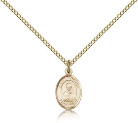 Gold Filled St. Timothy Patron Saint Medal Pendant - Small" itemprop="image