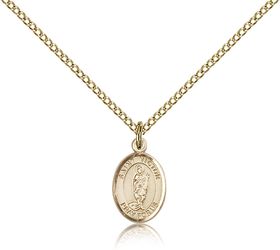 Gold Filled St. Victor of Marseilles Patron Saint Medal Pendant - Small" itemprop="image