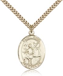 Gold Filled St. Vitus Patron Saint Medal Pendant - Large" itemprop="image