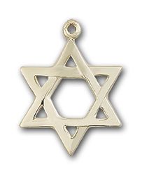 Gold Filled Star of David Medal Pendant" itemprop="image