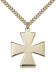 Gold Filled Surfer Cross Medal Pendant" itemprop="image