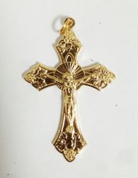 Gold plated Small Crucifix" itemprop="image