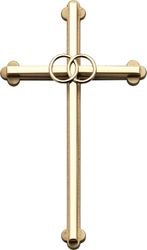 Gold Wedding Cross (8 Inches)" itemprop="image