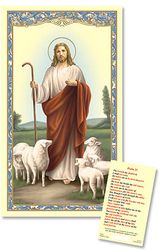 Good Shepherd Laminated Holy Card" itemprop="image