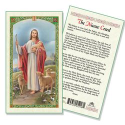 Good Shepherd Nicene Creed Laminated Holy Card" itemprop="image