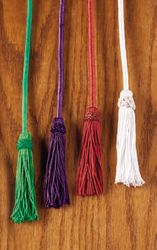 Green Rayon Cincture with Tassel" itemprop="image