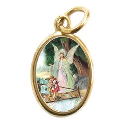 Guardian Angel Gold Pendant" itemprop="image