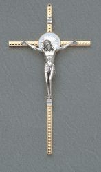 Hammered Metal Crucifix (8.5 Inches)" itemprop="image