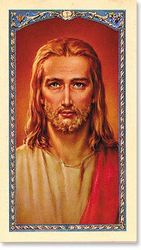 Head of Christ Laminated Holy Card" itemprop="image