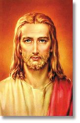 Head of Christ Wallet Sized Laminated Holy Card" itemprop="image