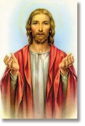 Healing Christ Wallet Sized Laminated Holy Card" itemprop="image