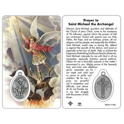 Holy Card With Medal St Michael" itemprop="image