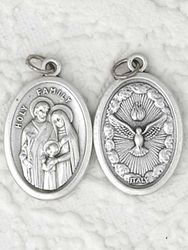 Holy Family Holy Spirit Oxidized Medal" itemprop="image