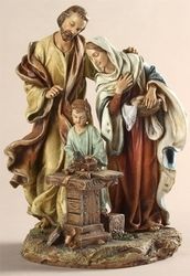 Holy Family in Carpenter Statue ( 9.5 inches )" itemprop="image