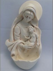 Holy Water Font  Madonna & Child" itemprop="image