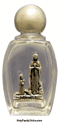 Holy Water Glass Bottle - Our Lady of Lourdes" itemprop="image