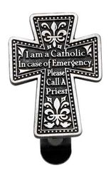 I Am A Catholic Auto Visor Clip" itemprop="image