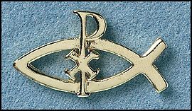 Ichthus with Cross Pin" itemprop="image