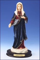 Immaculate Heart of Mary Florentine Statue (12 inch)" itemprop="image