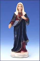 Immaculate Heart of Mary Florentine Statue (5-1/2 inch)" itemprop="image