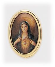 Immaculate Heart Of Mary Religious Lapel Pin" itemprop="image