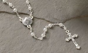 Inch Filigree Baptism Rosary" itemprop="image