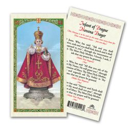 Infant of Prague -Novena Laminated Holy Card" itemprop="image