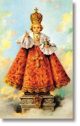 Infant of Prague Wallet Sized Laminated Holy Card" itemprop="image