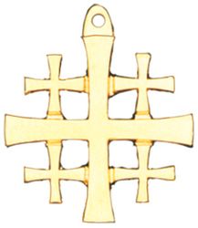 Jerusalem Cross - Gold Plated" itemprop="image