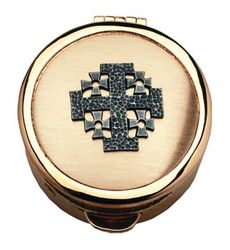 Jerusalem Cross Pyx Gold" itemprop="image