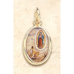 Juan Diego with Our Lady of Guadalupe (Gold Plate)" itemprop="image