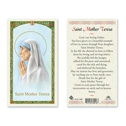 Laminated Prayer Cards Mother Teresa - Prayer To" itemprop="image